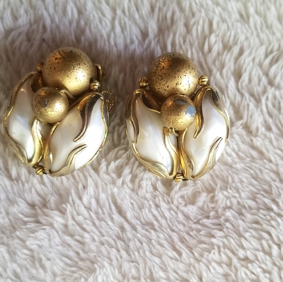 Stunning vintage Art Deco clip on earrings - Picture 1 of 1